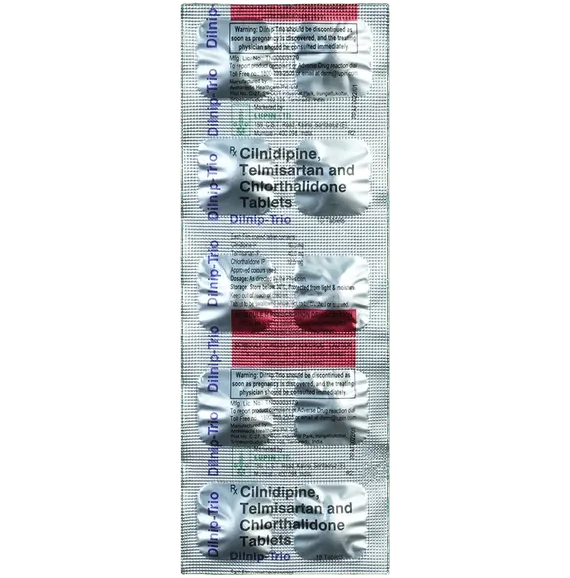 dilnip trio 12.5mg tablet 10's